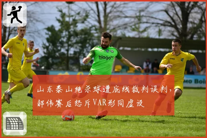 山东泰山绝杀球遭底线裁判误判,郝伟赛后怒斥VAR形同虚设